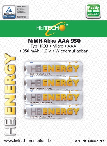 Batterie heitech aaa micro - 4,