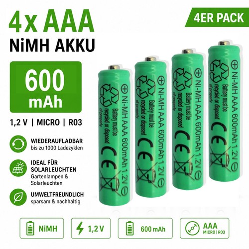 Aaa nimh 600 mah - 4x,